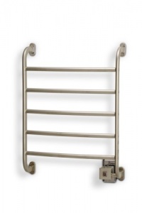 Warmrails Hardwire/Softwire Regent Wall Mounted Towel Warmer and Drying Rack, Satin Nickel