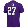 NFL Mens Baltimore Ravens Ray Rice The Eligible Receiver Dark Purple Short Sleeve Basic Crew Neck Tee