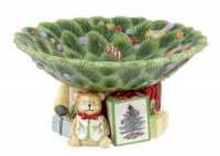 Spode Christmas Tree Sculpted Pedestal Bowl, 8-1/2-Inch