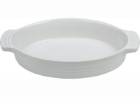 Le Creuset Stoneware 9-Inch Oval Baking Dish, White