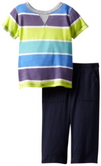 Splendid Littles Baby-Boys Newborn Del Mar Stripe Pant Set, Shred, 3-6 Months