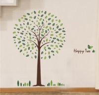 Happy Tree Wall Sticker Decal Ideal for Kids Room Baby Nursery Living Room