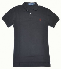 Polo Ralph Lauren Men Custom Fit Mesh T-shirt (Large, Black)