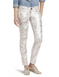 Jolt Juniors Foil Printed Pant, White, 7