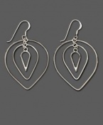 Macy's Label Sterling Silver Inverted Teardrop Dangle Earrings