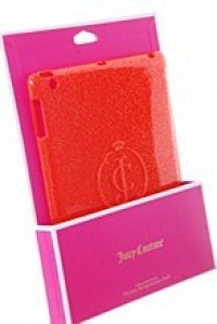 Juicy Couture Rubber Orange Glitter Gelli iPad 3 Shell Case Cover