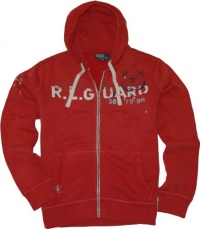 Polo Ralph Lauren Full Zip Fleece Printed Hoodie (X-Large, Surf Red)