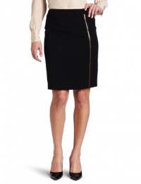 Calvin Klein Women's Pencil Skirt with Zip, Black, 8