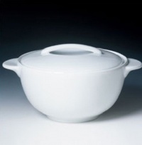 Denby White Covered Vegetable Bowl