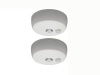 Mr. Beams MB982 Battery Operated Indoor/Outdoor Motion Sensing LED Ceiling Light, White, 2-Pack