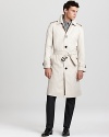 An iconic trench in the most classic color. From Burberry.