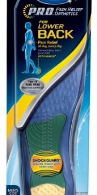 Dr Scholl's Back Pain Relief Orthotics, Men's Sizes 8-13 (Pack of 2)