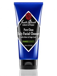 2-in-1 facial cleanser and toner gently removes dirt and oil for shave-ready skin. 