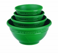 Le Creuset Silicone Prep Bowls Set of 4, Fennel