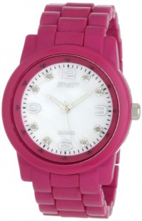 Sprout Women's ST5003MPDP Eco-Friendly Diamond Dial Pink Corn Resin Bracelet Watch