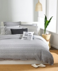 The Texture Grey European sham incorporates modern, washed-out striping with the comfort of pure cotton. Mix with other Bar III bedding for your own original look. (Clearance)