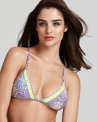 Vamp it up while you bask in this printed bikini from Nanette Lepore. Its playful print and cute cut are sure to make waves whether you're poolside or somewhere tropical.