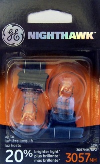 GE 3057NH/BP2 Nighthawk Automotive Replacement Bulbs, Pack of 2