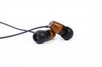 Thinksound Rain 9mm High Definition Passive Noise Isolating Wooden Headphone (Black/Chocolate)