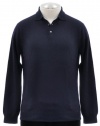 The Men's Store at Bloomingdale's True Navy Cashmere Long Sleeve Sweater Small