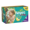 Pampers Baby Dry Diapers Economy Plus Pack Size 6, 140 Count