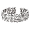 925 Silver Wide Filigree Design Cuff Bracelet