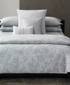 A garden of earthly delights. The Laurel comforter set from Calvin Klein offers a fresh take on natural sophistication with a yarn-dyed jacquard of overlaid woven flowers in cool, soothing tones. Reverses to self. (Clearance)