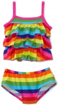 Carter's Baby-Girls Newborn 2 Piece Swimsuit, Rainbow, 3-6 Months