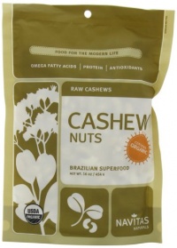 Navitas Naturals Cashews, 16-Ounce Pouch (Pack of 2)