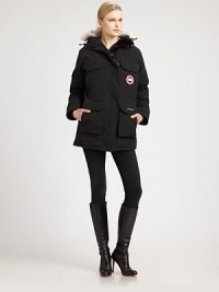 Originally developed for scientists working in research facilities in Antarctica, the Canada Goose Expedition Parka allows its wearers to withstand the most frigid temperatures.