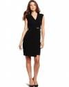 Calvin Klein Women's Buckle Cap Sleeve Dress