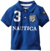 Nautica Sportswear Kids Baby-Boys Infant Short Sleeve Pique Polo Shirt, Dark Blue, 18 Months