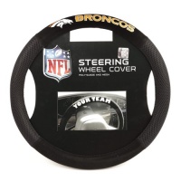 NFL Denver Broncos Poly-Suede Steering Wheel Cover