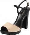 Lauren Ralph Lauren Women's Beatriz Ankle-Strap Sandal,Light Clove/Black,9 B US