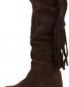 Steve Madden Shaunna Boot (Little Kid/Big Kid),Brown Suede,4 M US Big Kid