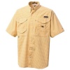 Columbia Men's Super Bonehead Classic Short Sleeve Shirt (X-Large, Solarize/Gingham)