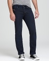 Diesel updates the always-cool 5-pocket jean with a slimmer straight fit.