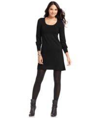 The ultimate fall essential, this plus size sweater dress from Spense will be a season favorite!