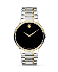 Men's Movado Serio™ watch in two-tone stainless steel.