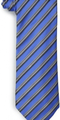 Geoffrey Beene Men's Degrade Stripe Silk Tie with Added Gift Box