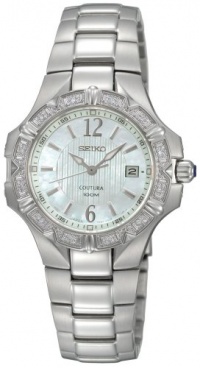 Seiko Women's SXDC33 Diamond Coutura White Dial Watch