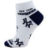 MLB New York Yankees Women's All Over Print No Show Socks