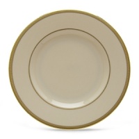 Tuxedo dinnerware is the epitome of formal dinnerware. The ivory fine china contrasts vibrantly against the rich gold interwoven accents. It's definitely a classic Lenox pattern. Pair it with gold-accented sterling and crystal, for elaborate entertaining. Dishwasher Safe.