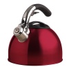 Primula Soft-Grip 3-Quart Stainless Steel Whistling Tea Kettle, Red