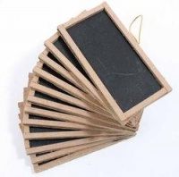 12 Mini Chalkboards 2X4- For Wedding Place Cards Party Favors, & Crafts