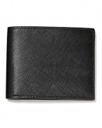 Jack Spade Crosshatch Leather Bi-fold Wallet