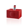 Geneva HiFi Docking Station with FM and Alarm for iPod/iPhone - Small (Red)