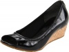 Cole Haan Women's Air Tali OT 40 Wedge Pump,Black Patent/Cork,10 B US