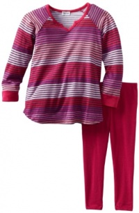 Splendid Littles Girls 2-6X Camden Stripe Tunic Set, Sugar Cookie, 4/5