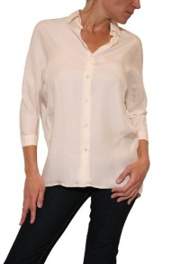 Vince Button Down Shirt in Ivory Size XS